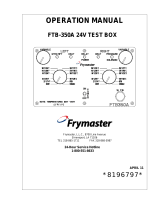 Frymaster FTB-350A User manual
