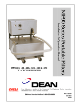 Frymaster Dean MF90 Portable Filters (Prior To May 2002) User manual