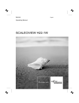 Fujitsu SCALEOVIEW H22-1W User manual