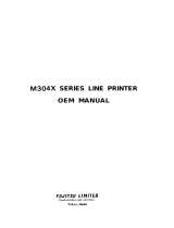 Fujitsu M304X User manual