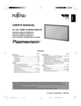 Fujitsu P42VCA10 User manual