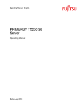 Fujitsu PRIMERGY TX200 S6 User manual