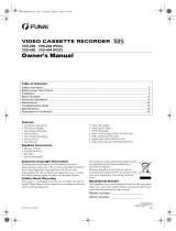 Funai VHS 31B-254 User manual