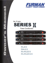 Furman Sound PL-8 User manual