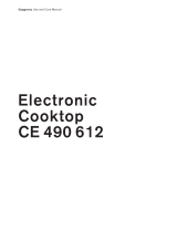 Gaggenau Electric Cooktop CE 490 612 User manual