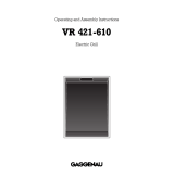 Gaggenau VR 421-610 User manual