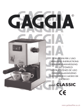 Gaggia 12700 User manual