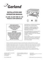 Garland CG-72F User manual