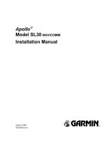 Garmin SL30 NAV User manual