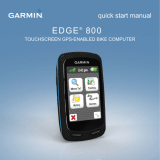 Garmin Edge® 800 Quick start guide