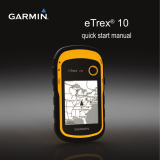 Garmin eTrex 10 Quick start guide