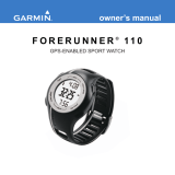 Garmin Forerunner 110 User manual