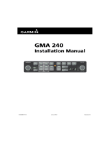 Garmin GMA 240 Installation guide