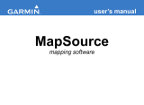 Garmin MapSource User manual
