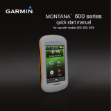 Garmin Montana 650t Quick start guide