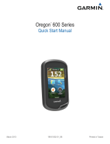 Garmin Oregon® 600 Quick start guide