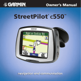 Garmin StreetPilot c550 User manual