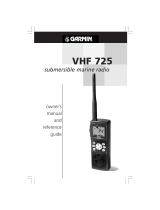 Garmin VHF 725 User manual