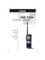Garmin VHF 725 User manual
