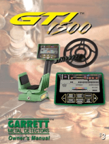 GARRETT Metal Detector GTI 1500 User manual