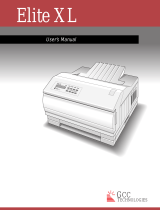 GCC Printers Elite XL User manual