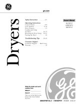 GE Dryers User manual