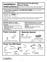 GE JBP79 User manual