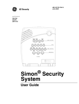 GE Simon Security System User manual