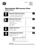 GE Spacemaker LVM1540 User manual