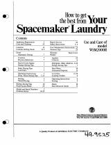 GE Spacemaker WSM2000H User manual