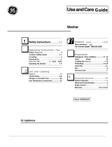 GE WWA6600R User manual