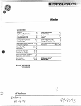 GE WWA8648M User manual