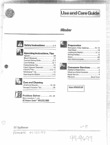 GE WWA8810M User manual