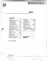 GE WWA9800M User manual