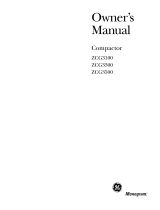 GE ZCG3300VWW-02 User manual