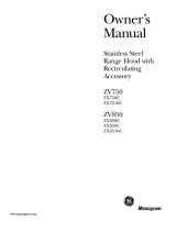 GE Monogram ZV850 User manual
