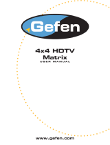 Gefen 4x4 HDTV Matrix User manual