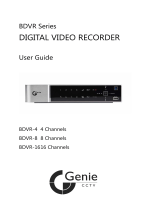 Genie DVR BDVR-4 User manual