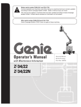 Genie Z-34, Z-22N User manual