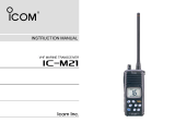 ICOM IC-M21 User manual