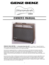 Genz Benz Shenandoah Stereo Delux 200 User manual
