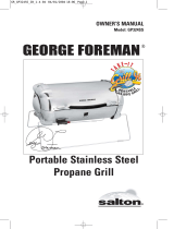 George Foreman GP324SS Owner's manual