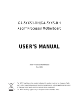 Gigabyte GA-5YXS1-RH User manual