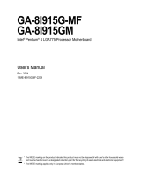 Gigabyte GA-8I915G-M User manual