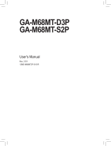 Gigabyte GA-M68MT-D3P User manual