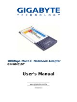Gigabyte GN-WM01GT User manual