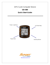GlobalSat GB Series User GB-580 Quick start guide