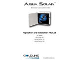 Goldine Controls Aqua Solar AQ-SOL-LV User manual