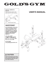 Gold's Gym GGBE1657.0 User manual