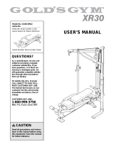 Gold's Gym NTBE29910 User manual